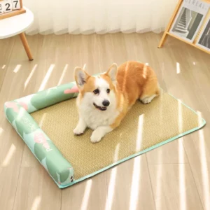 Tapis chien osier