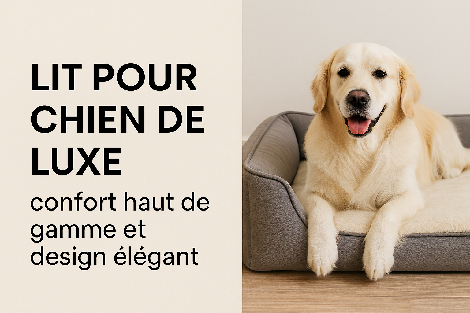 Lit pour chien de luxe