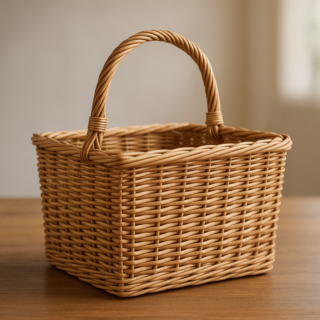 panier a linge en osier
