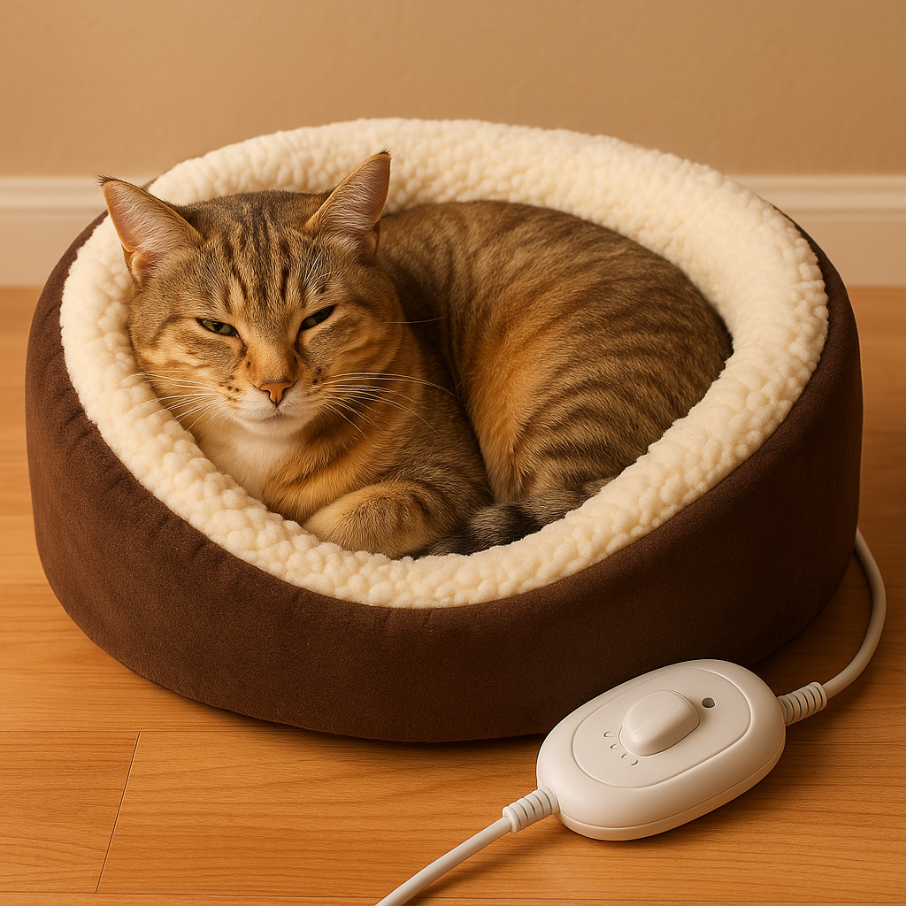 panier chat chauffant