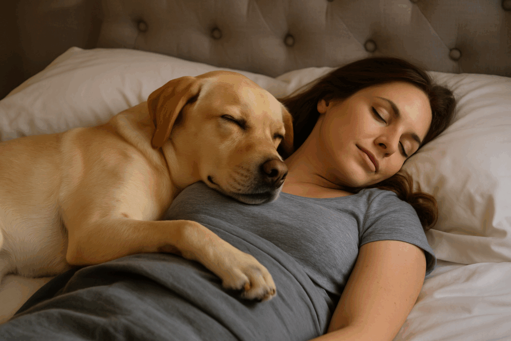 pourquoi mon chien veut dormir avec moi ?