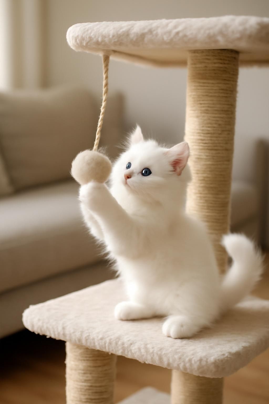 Découvrez le chat Sibérien blanc : ses origines, son caractère affectueux, les particularités de sa santé et une estimation de son prix. Tout pour bien connaître ce félin majestueux !
