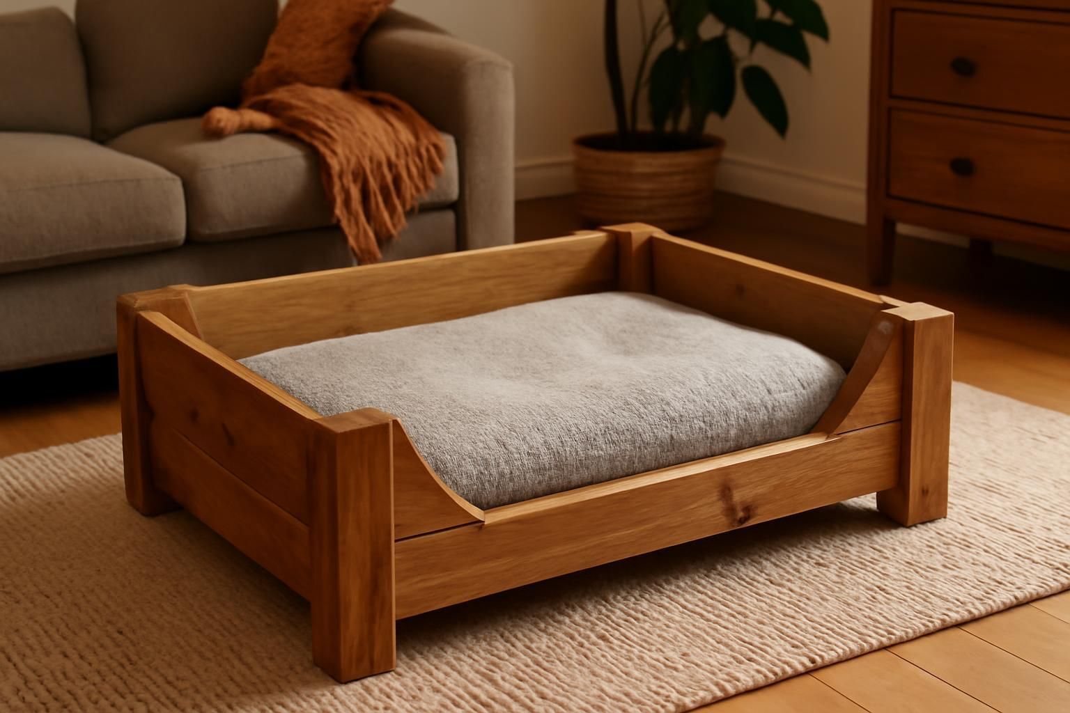 Offrez à votre compagnon un couchage unique avec notre panier pour chien en bois. Alliant élégance et confort naturel, il s’intègre parfaitement à votre intérieur tout en respectant le bien-être de votre animal.