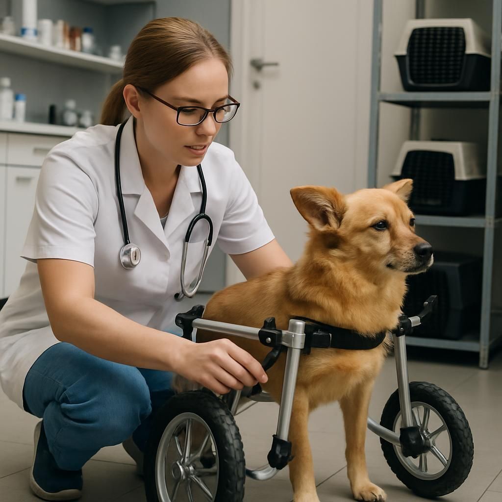 Découvrez des chariots adaptés pour chiens handicapés afin d'améliorer leur mobilité et leur qualité de vie. Solutions sur mesure pour aider votre compagnon à se déplacer facilement et confortablement.