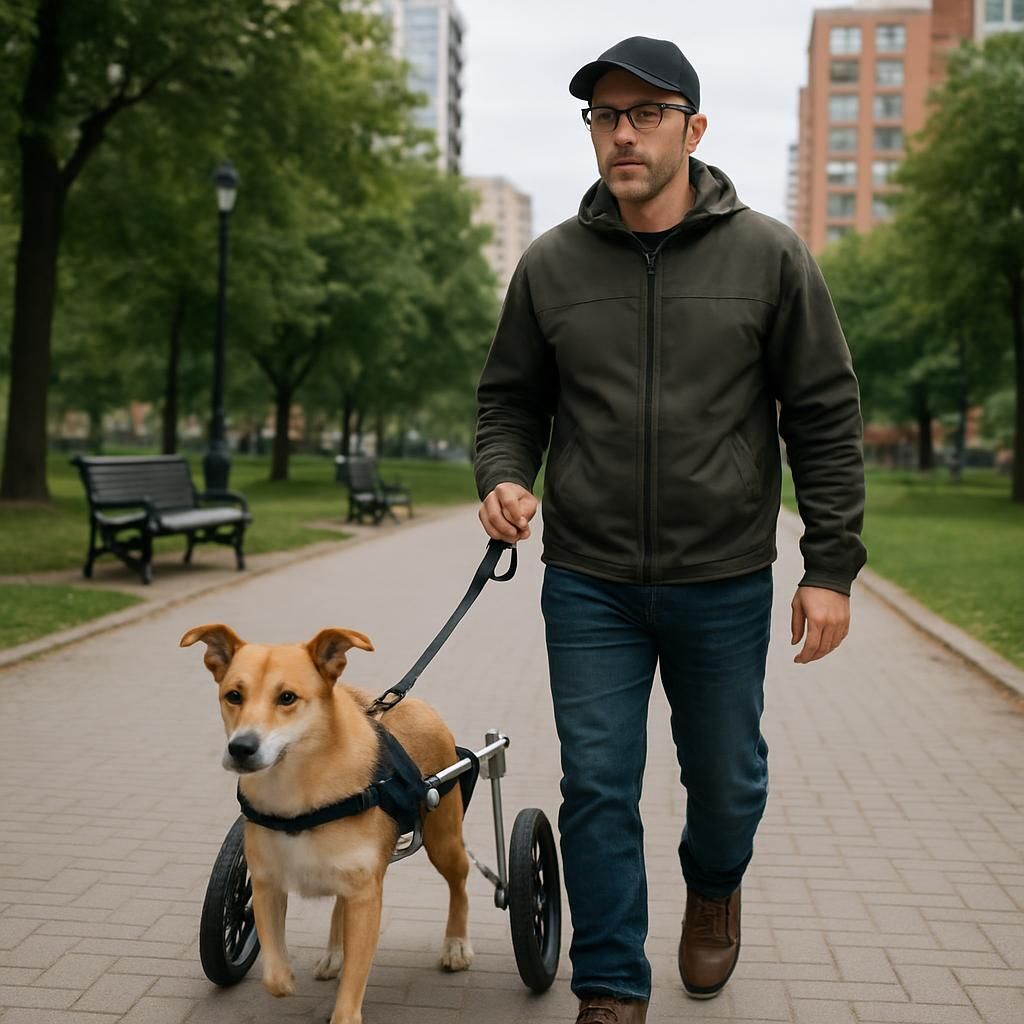 Découvrez nos chariots adaptés pour chiens handicapés : des solutions de mobilité pratiques pour aider votre animal à retrouver son autonomie, confort et joie de vivre.