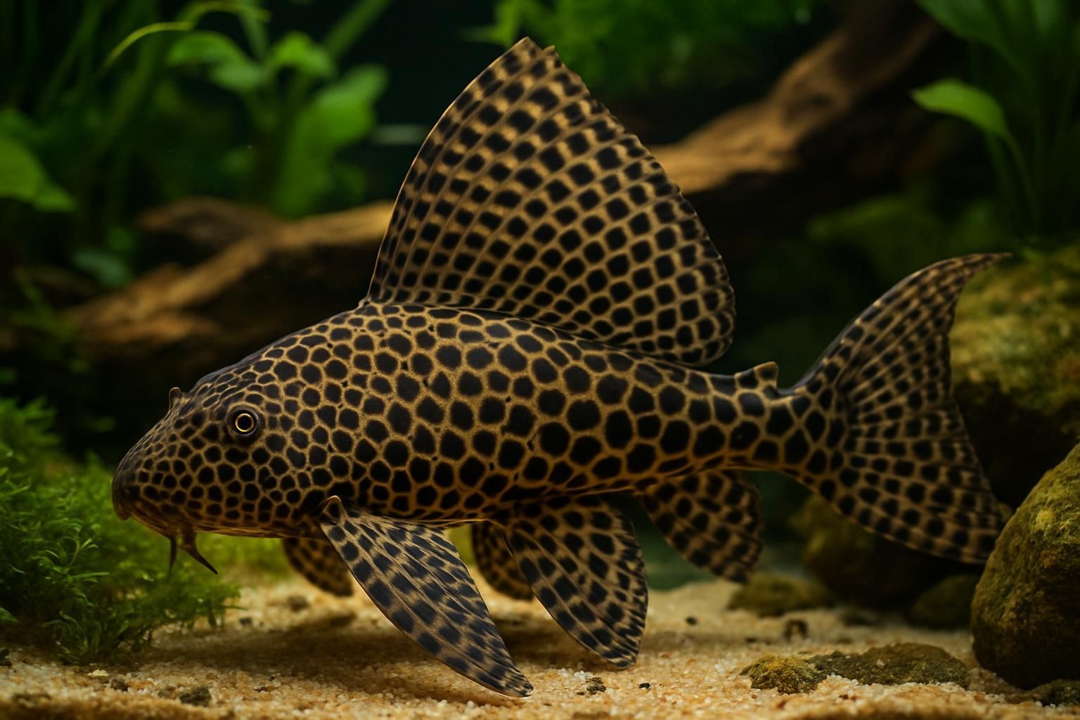 Découvrez le guide complet sur le pléco léopard (Pterygoplichthys gibbiceps) : habitat, alimentation, conseils d’élevage et caractéristiques pour un aquarium adapté à ce poisson fascinant.