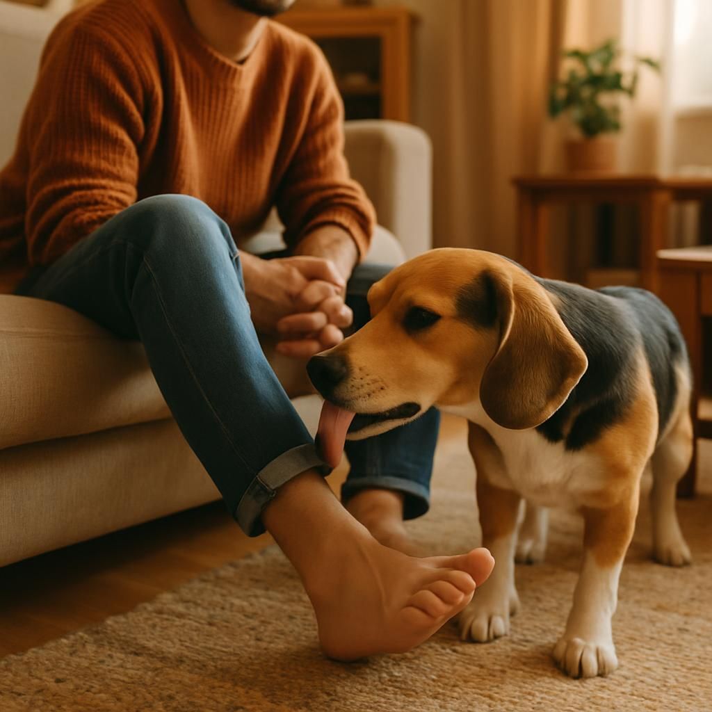 Découvrez les raisons pour lesquelles votre chien lèche vos pieds. Entre affection, communication ou comportement instinctif, explorez les différentes explications de ce geste canin inhabituel.