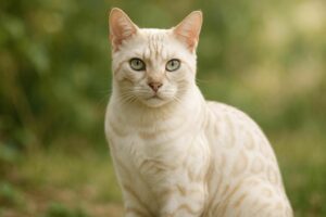 Découvrez le chat Bengal blanc, une beauté rare au pelage éclatant et au caractère fascinant. Apprenez tout sur cette race unique, son tempérament joueur et ses soins essentiels.