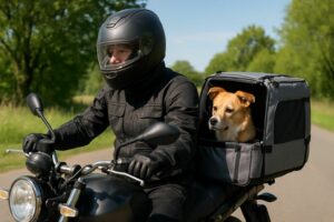 Découvrez nos conseils pratiques pour transporter votre chien en moto en toute sécurité, assurant confort et protection lors de vos déplacements à deux roues.