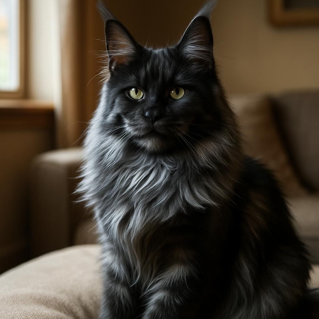 Découvrez tout sur le Maine Coon Black Smoke avec notre guide complet accompagné de photos exclusives. Apprenez à connaître cette race unique et fascinante.