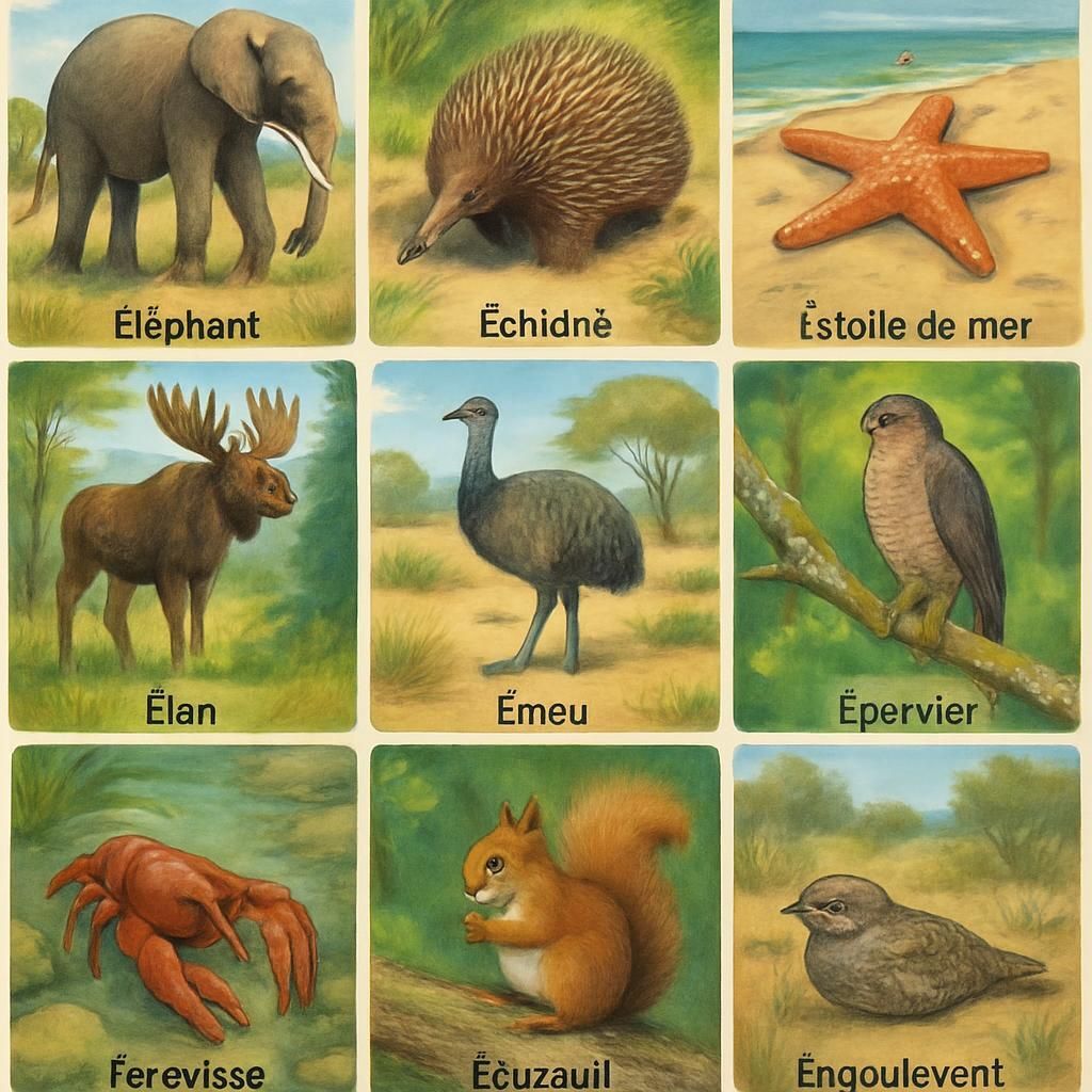 Découvrez notre sélection des meilleurs animaux dont le nom commence par la lettre E, idéale pour le jeu du Petit Bac et enrichir votre vocabulaire animalier.