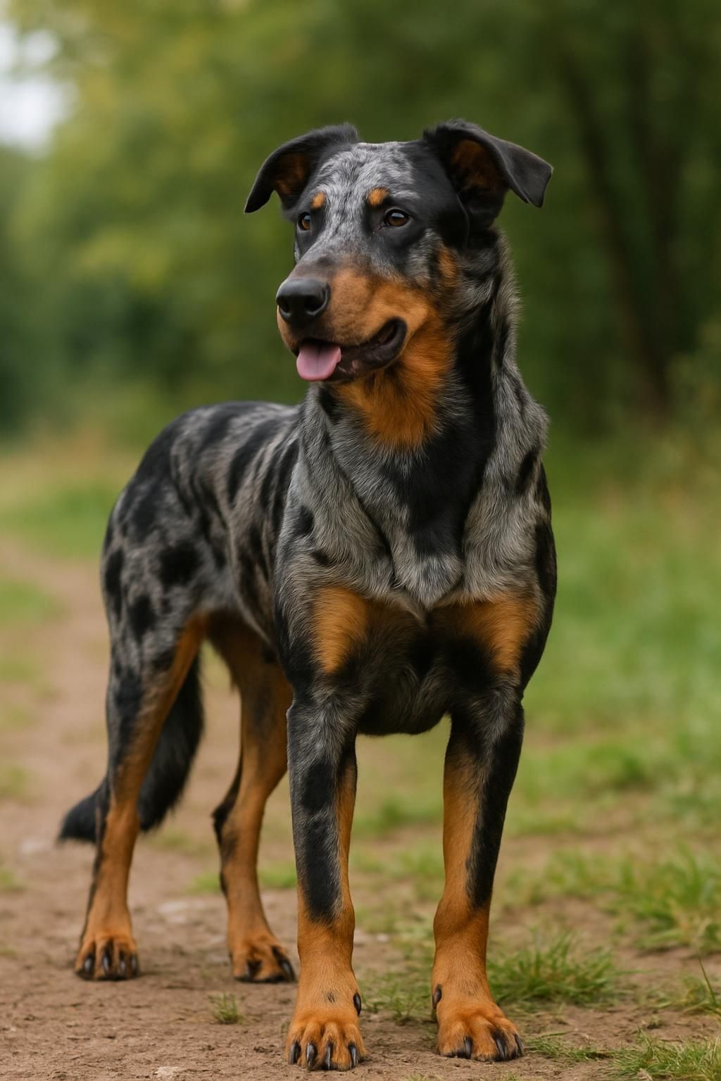 Découvrez l'histoire fascinante et les particularités du Beauceron Arlequin, un chien de race unique alliant élégance et intelligence.